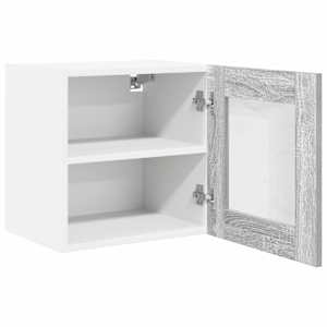 Závěsná skříňka s úložištěm 2 pcs Šedá Sonoma 40 x 31 x 40 cm - obrázek 6