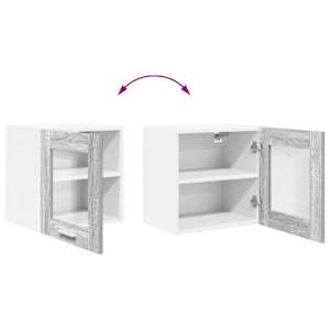 Závěsná skříňka s úložištěm 2 pcs Šedá Sonoma 40 x 31 x 40 cm - obrázek 12