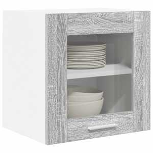 Závěsná skříňka s úložištěm 2 pcs Šedá Sonoma 40 x 31 x 40 cm - obrázek 3