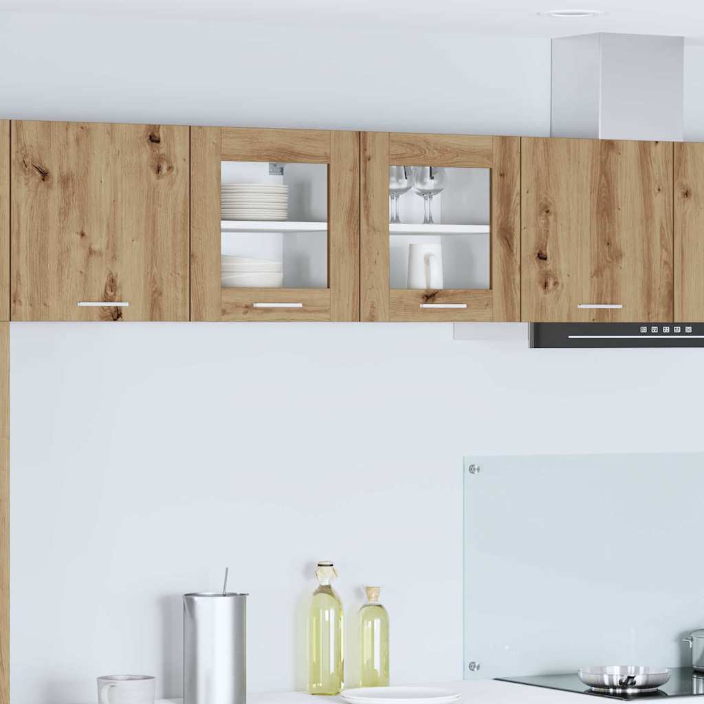 vidaXL Dulap suspendat cu raft Riga Stejar Artizanal 40 x 31 x 40 cm