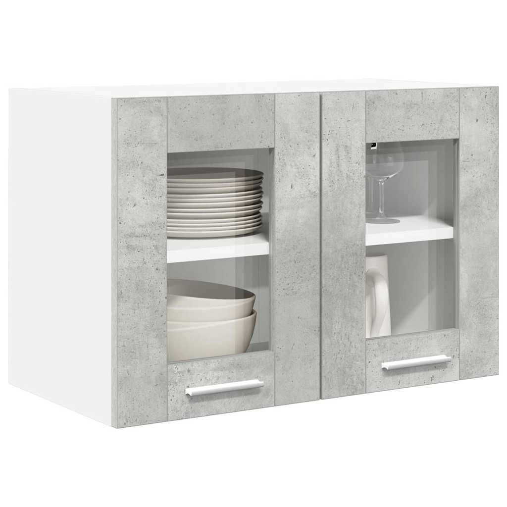 Thumbnail - vidaXL Hängeschrank mit Regal Riga 2 pcs Beton Grau 60 x 31 x 40 cm