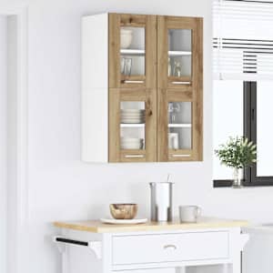 Závěsná skříňka Riga 2 pcs Artisanový dub 60 x 31 x 40 cm - obrázek 4