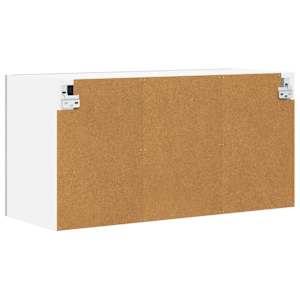 Závěsná skříňka se dveřmi Betonová šedá a bílá 80 x 31 x 40 cm - obrázek 8