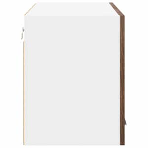 Závěsná skříňka s úložištěm Uzený dub a bílá 80 x 31 x 40 cm - obrázek 7