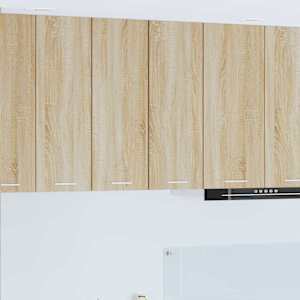 Viseča omarica z vrati Sonoma hrast in bela 30 x 31 x 80 cm