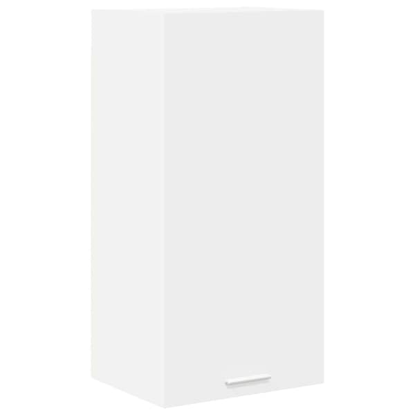 vidaXL Seinakapp Valge 40 x 31 x 80 cm Tehispuit