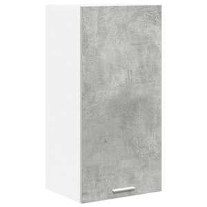 vidaXL Seinakapp Betoonhall ja valge 40 x 31 x 80 cm Tehispuit