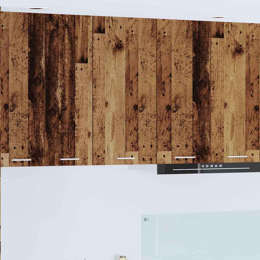 vidaXL Dulap suspendat cu raft Riga Lemn vechi și Alb 40 x 31 x 80 cm