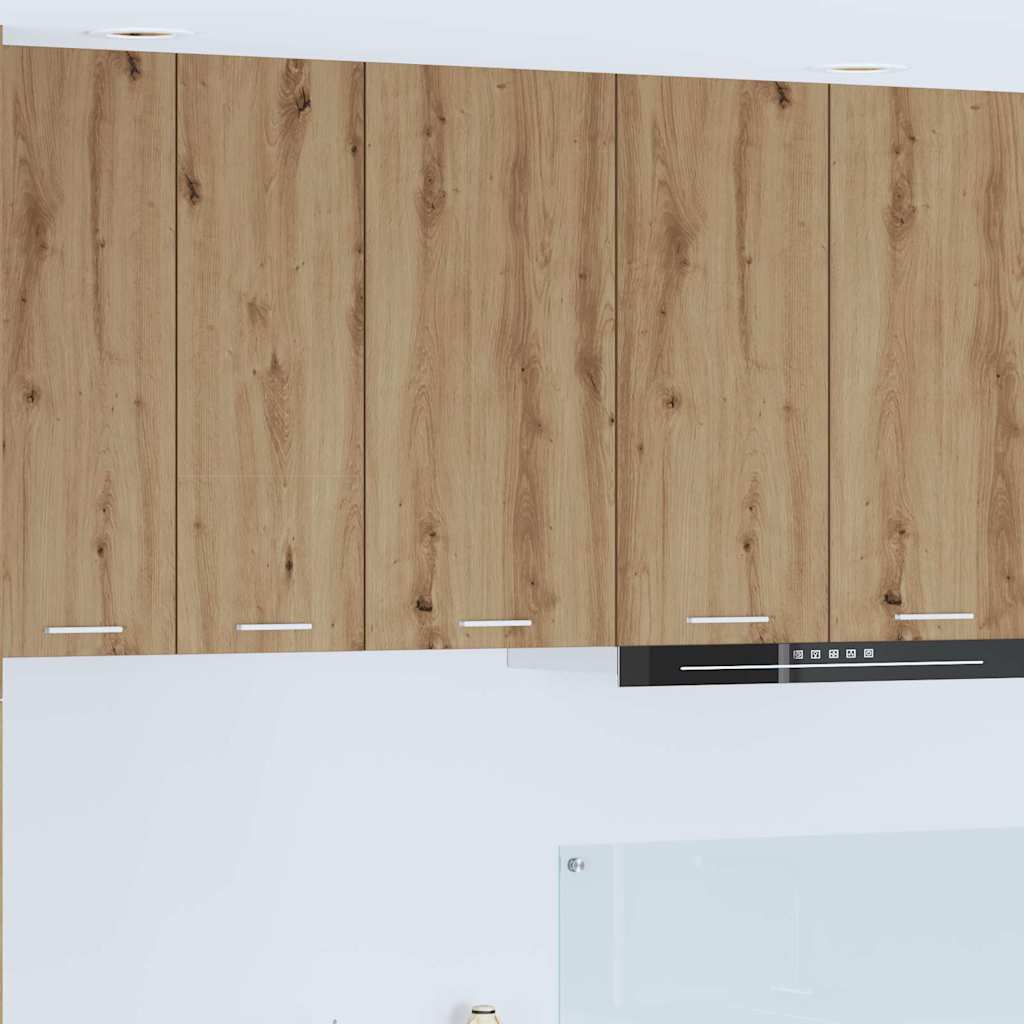 vidaXL Dulap suspendat Riga Stejar Artisan și Alb 40 x 31 x 80 cm