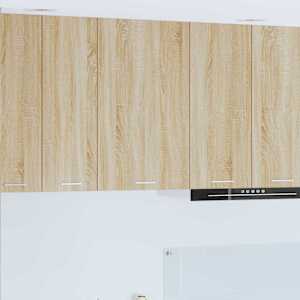 Viseča omarica z vrati Sonoma hrast in bela 50 x 31 x 80 cm