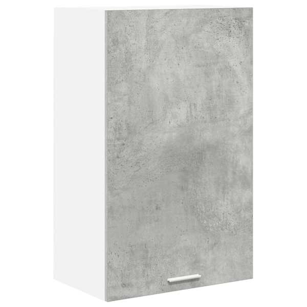 vidaXL Seinakapp Betoonhall ja valge 50 x 31 x 80 cm Tehispuit