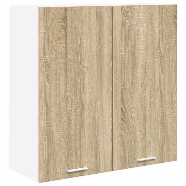 vidaXL Seinakapp Sonoma tamm 80 x 31 x 80 cm Tehispuit