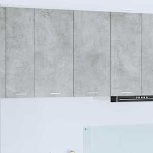 Viseča omarica Betonsko siva 80 x 31 x 80 cm Konstruiran les