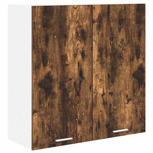 vidaXL Seinakapp Suitsetatud tamm 80 x 31 x 80 cm Tehispuit