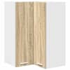 vidaXL Seinakapp Sonoma tammes ja valges 57 x 57 x 80 cm Tehispuit
