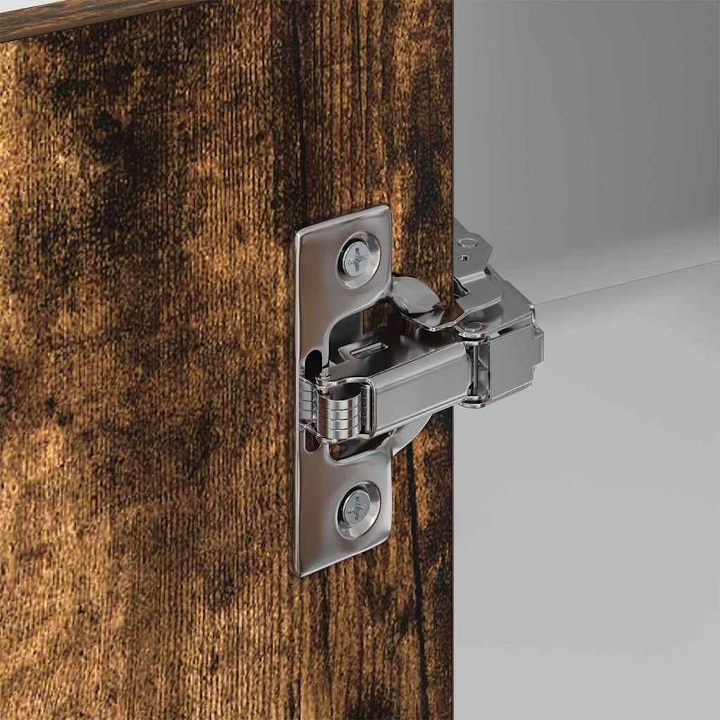 Seinakapp Riga Suitsutatud tamm ja valge 57 x 57 x 80 cm - Image 9