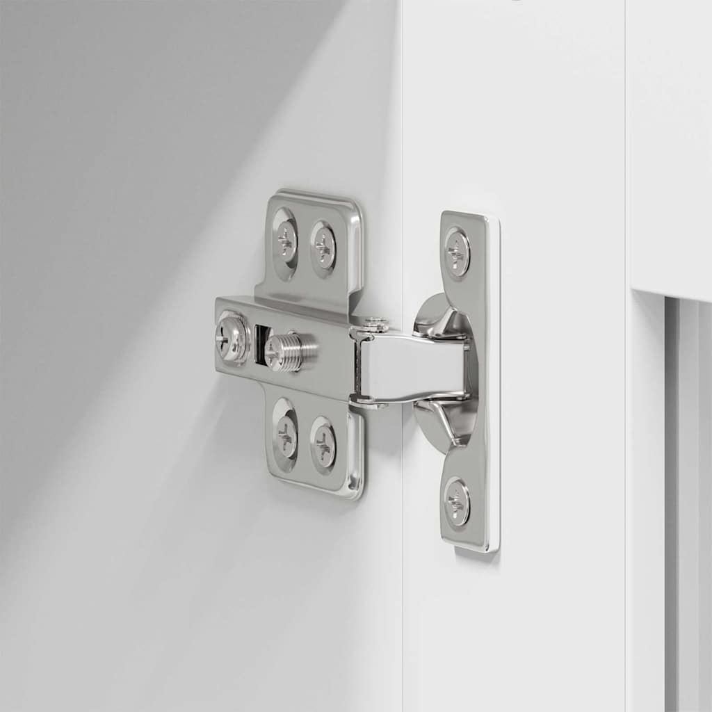 Seinakapp riiuliga uksega Riga Valge 60 x 31 x 80 cm Tehispuit - Image 9