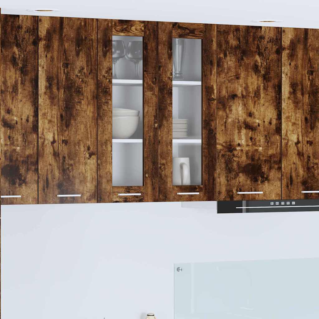 Dulapuri & depozitare - Dulap suspendat cu raft Riga Stejar fumuriu 60 x 31 x 80 cm