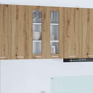 Viseča omarica z vrati Riga Umetni hrast 60 x 31 x 80 cm