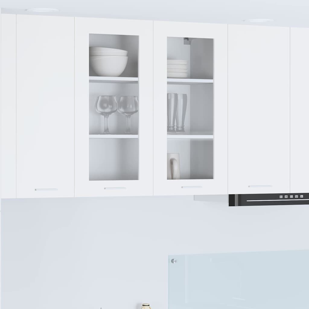 vidaXL Hängeschrank mit Regal Riga Weiß 80 x 31 x 80 cm Holzwerkstoff