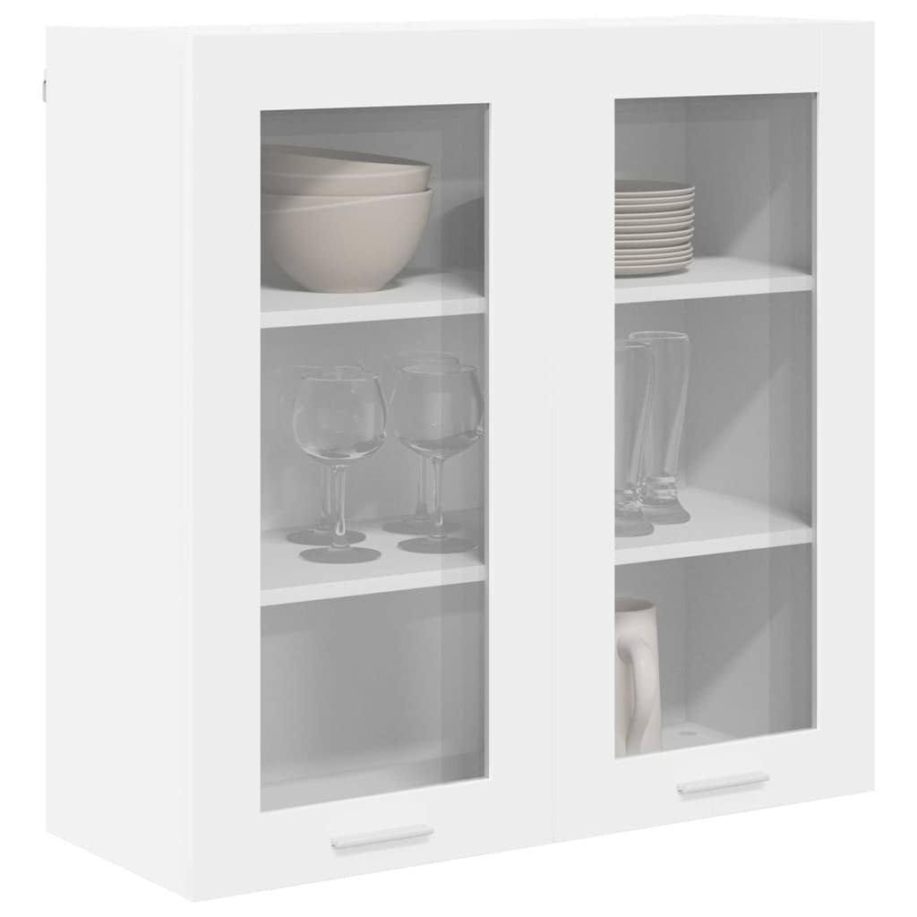 vidaXL Hangkast met plank Riga Wit 80 x 31 x 80 cm Bewerkt hout