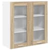 vidaXL Seinakapp Sonoma tamm 80 x 31 x 80 cm Tehispuit