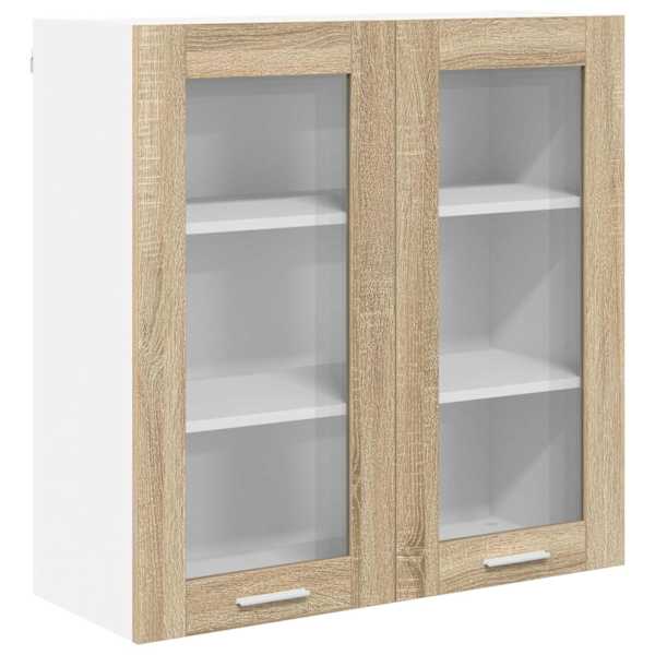 vidaXL Seinakapp Sonoma tamm 80 x 31 x 80 cm Tehispuit