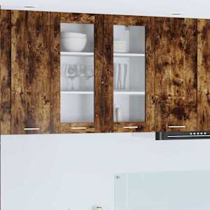 Viseča omarica Dimljeni oreh 80 x 31 x 80 cm Konstruiran les