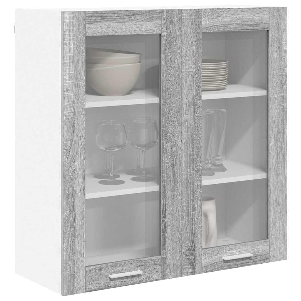 vidaXL Hangkast Riga Grijs Sonoma 80 x 31 x 80 cm Bewerkt hout