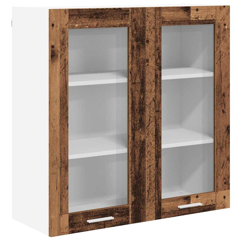 Thumbnail - vidaXL Hängeschrank mit Tür Riga Altholz 80 x 31 x 80 cm Holzwerkstoff