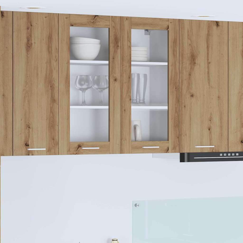 vidaXL Hängeschrank Riga Artisan-Eiche 80 x 31 x 80 cm Holzwerkstoff