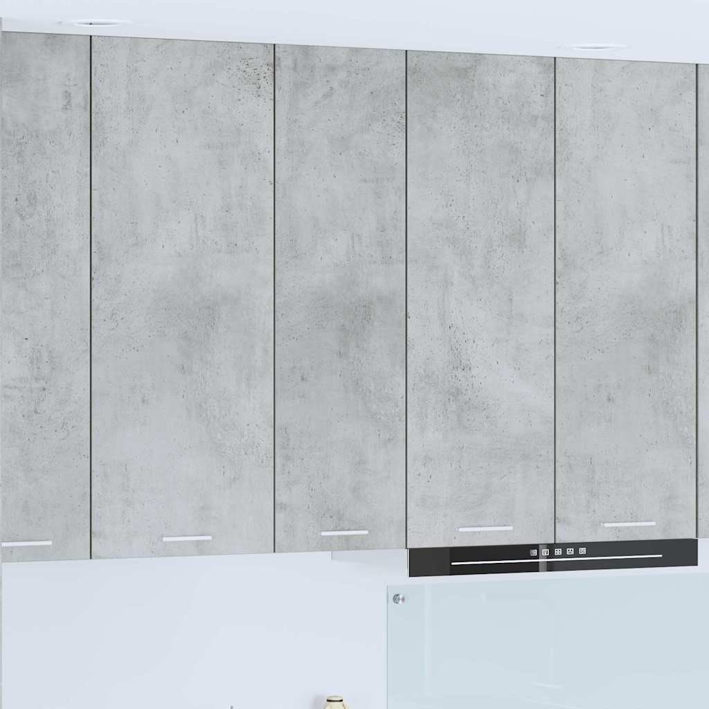 vidaXL Hängeschrank Riga Beton Grau 30 x 31 x 100 cm Holzwerkstoff