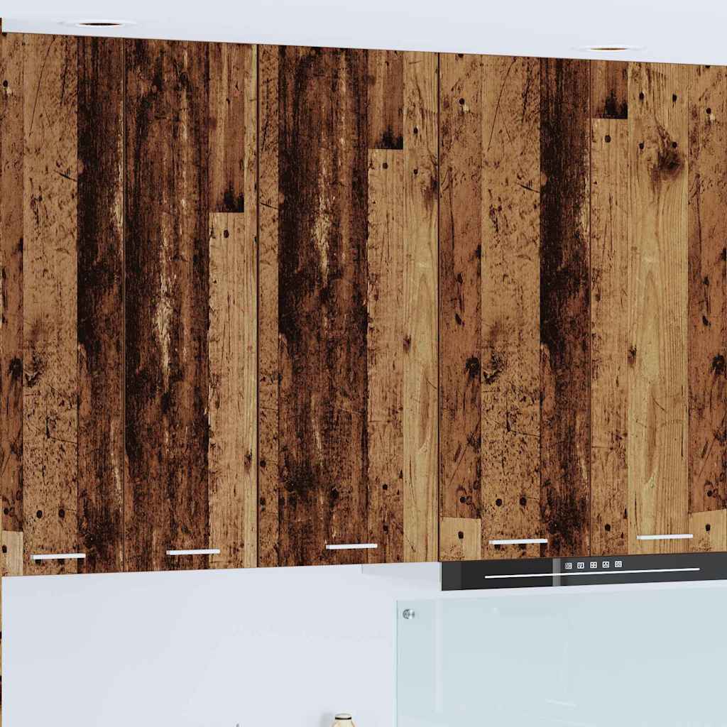 vidaXL Dulap suspendat Riga Lemn Vechi 40 x 31 x 100 cm Lemn compozit