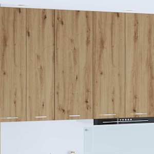 Viseča omarica Umetni hrast 40 x 31 x 100 cm Konstruiran les