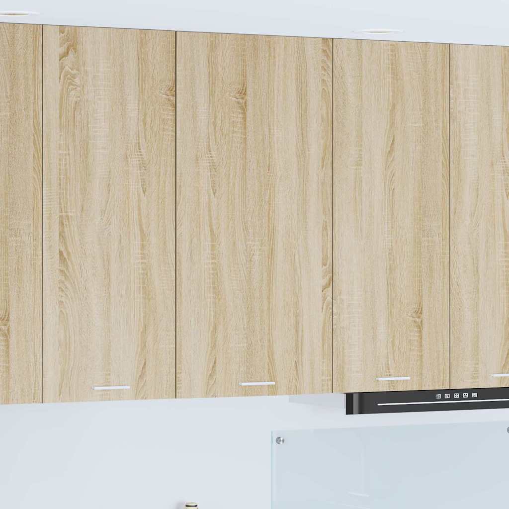 vidaXL Hängeschrank Riga Sonoma-Eiche und Weiß 50 x 31 x 100 cm