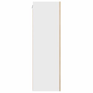Závěsná skříňka s úložištěm Sonoma dub a bílá 50 x 31 x 100 cm - obrázek 7