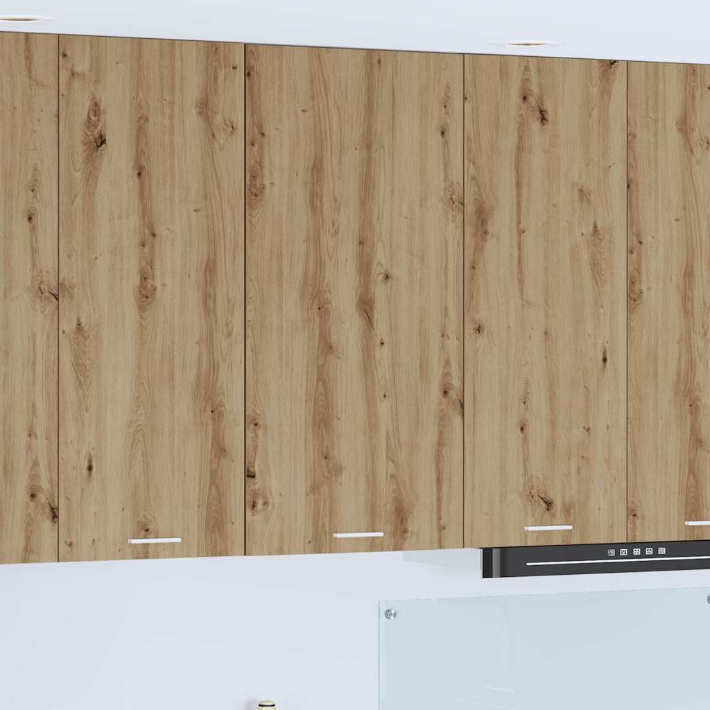 vidaXL Hängeschrank Riga Artisan-Eiche und Weiß 50 x 31 x 100 cm