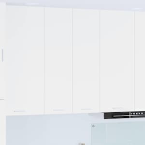 Viseča omarica z vrati Bela 60 x 31 x 100 cm Konstruiran les