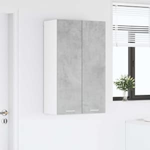 Závěsná skříňka Betonově šedá 60 x 31 x 100 cm kompozitní dřevo - obrázek 4