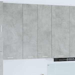 Viseča omarica Betonsko siva 60 x 31 x 100 cm Konstruiran les