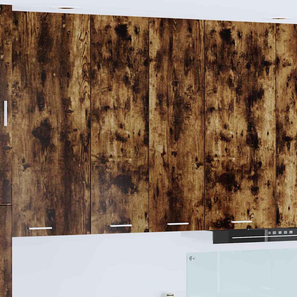 vidaXL Hängeschrank mit Regal Riga Geräucherte Eiche 60 x 31 x 100 cm