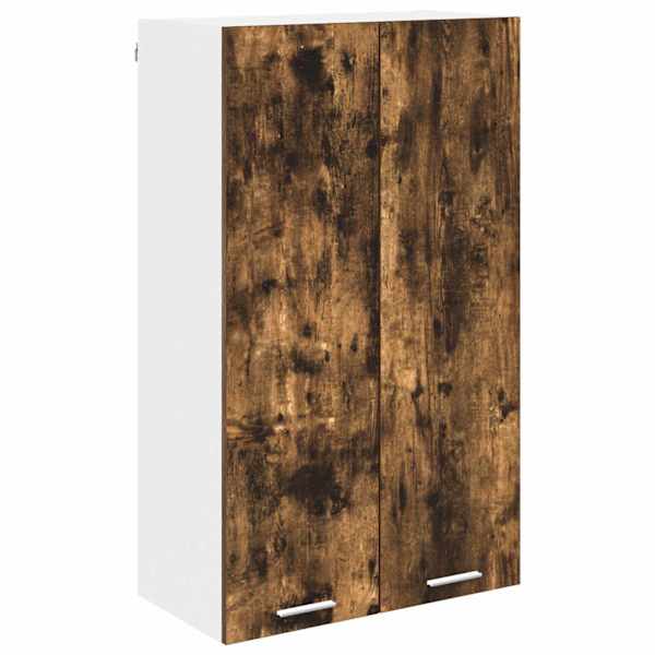 vidaXL Seinakapp Suitsetatud tamm 60 x 31 x 100 cm Tehispuit