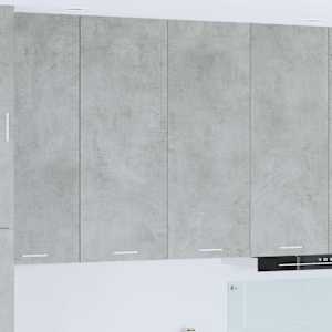 Viseča omarica Betonsko siva 80 x 31 x 100 cm Konstruiran les