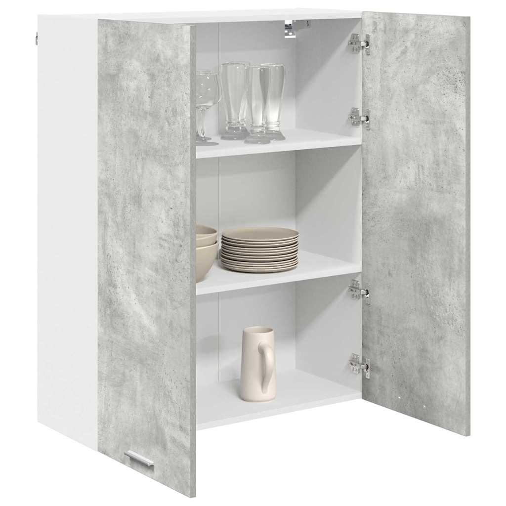 vidaXL Hangkast Riga Beton Grijs 80 x 31 x 100 cm Bewerkt hout