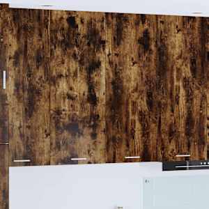 Viseča omarica Dimljeni oreh 80 x 31 x 100 cm Konstruiran les