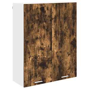 vidaXL Seinakapp Suitsetatud tamm 80 x 31 x 100 cm Tehispuit