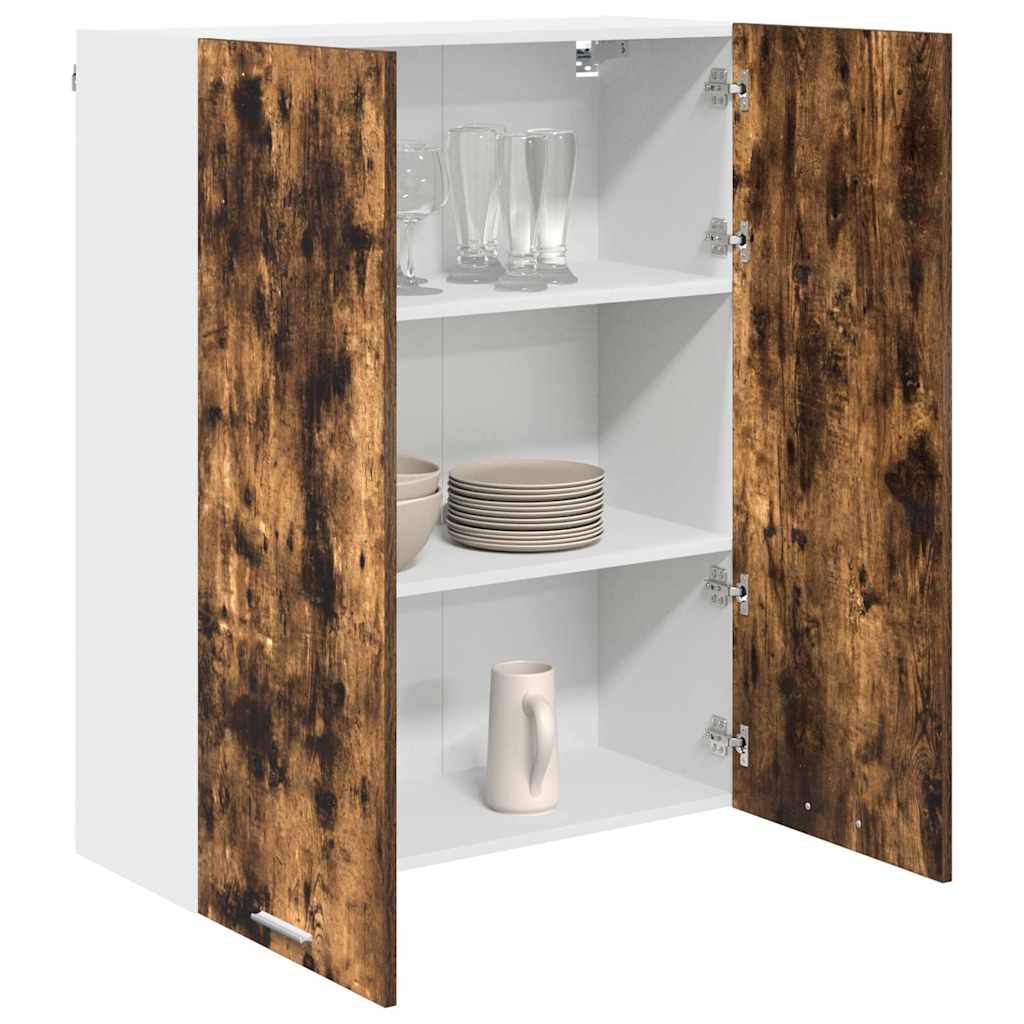 vidaXL Hangkast Riga Gerookt eiken 80 x 31 x 100 cm Bewerkt hout