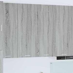 Viseča omarica Siva Sonoma 80 x 31 x 100 cm Konstruiran les