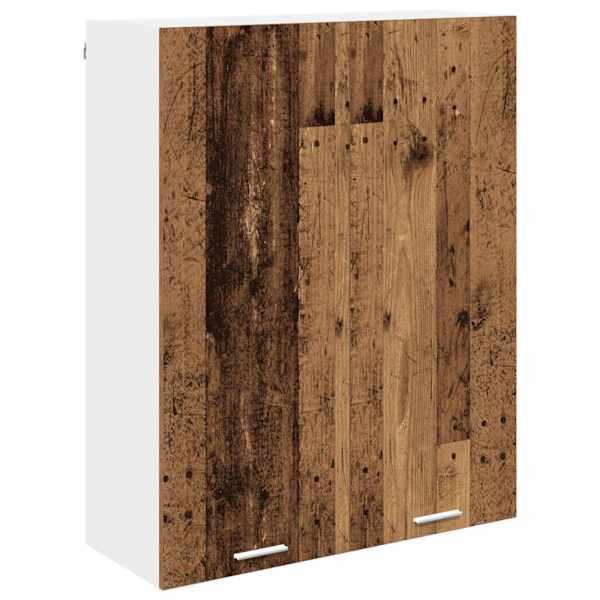 vidaXL Seinakapp Vana puit 80 x 31 x 100 cm Tehispuit