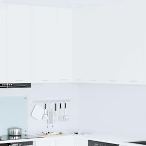 Viseča omarica z vrati Bela 57 x 57 x 100 cm Konstruiran les